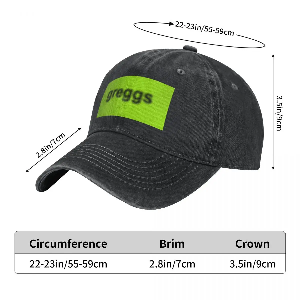 Greggs brat Baseball Cap Sunscreen Beach Bag Rugby Winter hat Men Golf Wear Women's