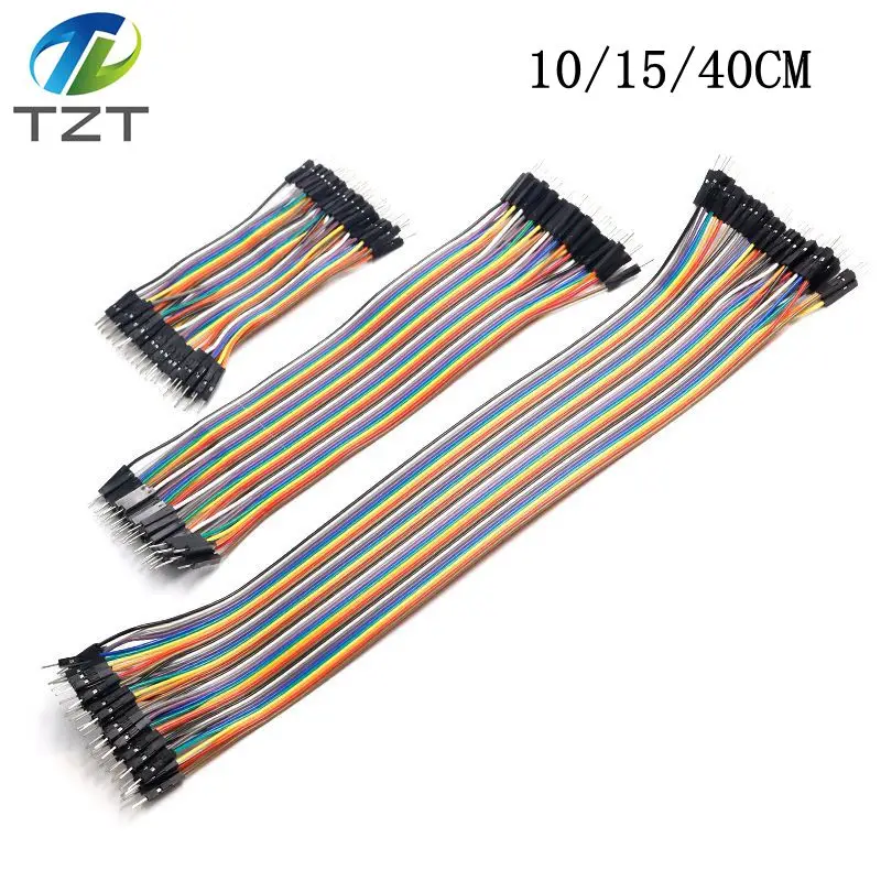 TZT Dupont Line 10cm/15cm/40cm Male to Male + Female to Male and Female to Female Jumper Wire Dupont Cable for arduino DIY KIT image 2
