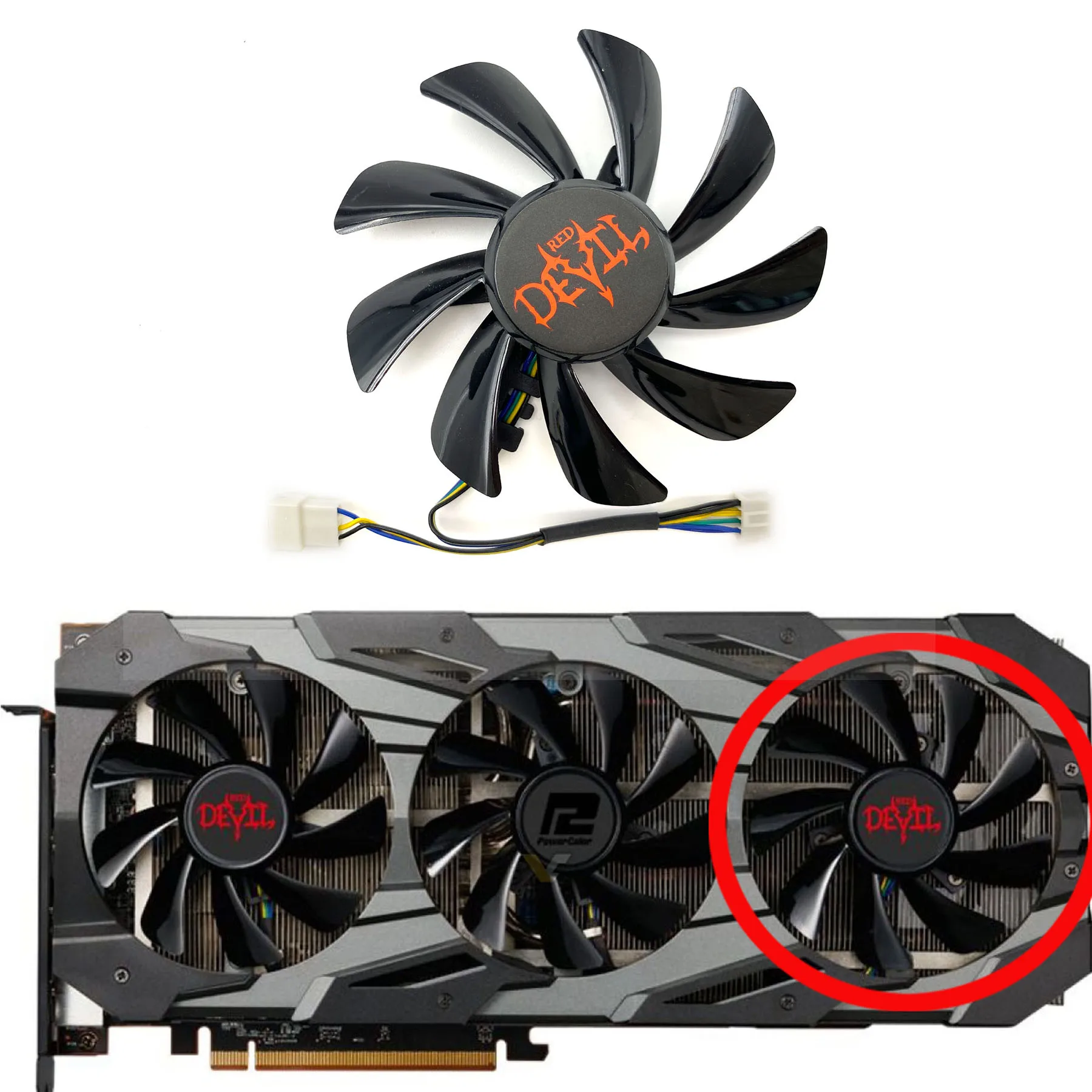New For POWERCOLOR Radeon RX5700 5700XT Red Devil Graphics Card
