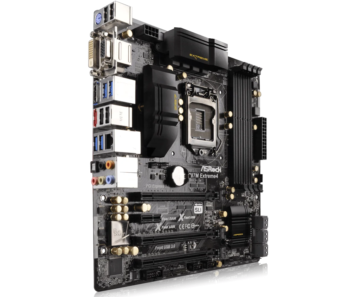 Imagem -04 - Asrock-placa-mãe Z87m Extremo Lga 1150 Intel Z87 Ddr3 32gb I74790 4770 4590 4370 4130 G3450 Micro Atx