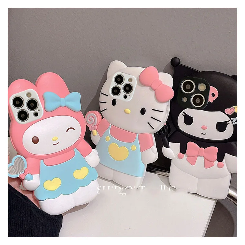 3D Cartoon Kitty Cat Tpu Case For Samsung Galaxy S23 S22 Ultra S21 Plus A54 A34 A51 A52 A12 A23 A50 A14 A20 A11 A32 A13 A04 A22