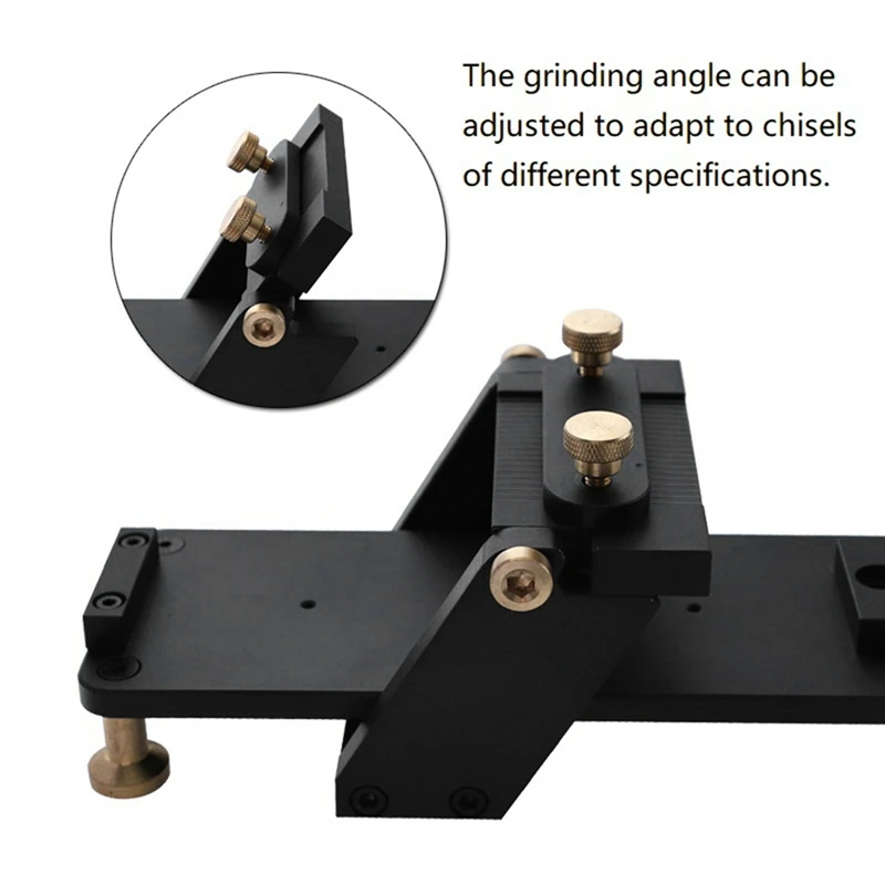 ABUI Chisel Sharpening Kit, Honing Guide with Whetstone Angle Guide, Fixed Angle Sharpener for Woodcutter Chisel, 1000#/6000#