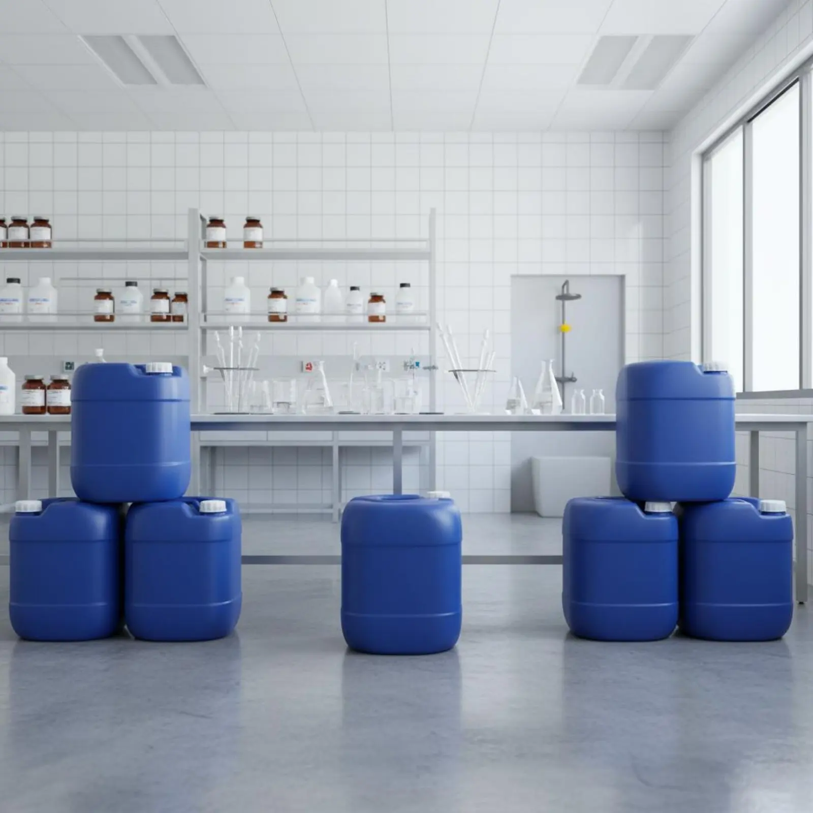 

Large Capacity Chemical Barrel Easy to Carry Plastic Jerry Can with Handle Sturdy Duty Plastic Jug Leak-Secure Closure