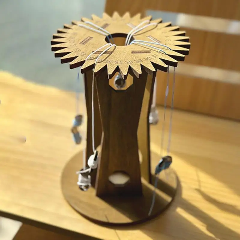 Thread Weaving Disk Wooden Stand DIY Rope Cord Crafts & Knitted Wire Braid Device Portable Bracelets Braided Weaving Board tool