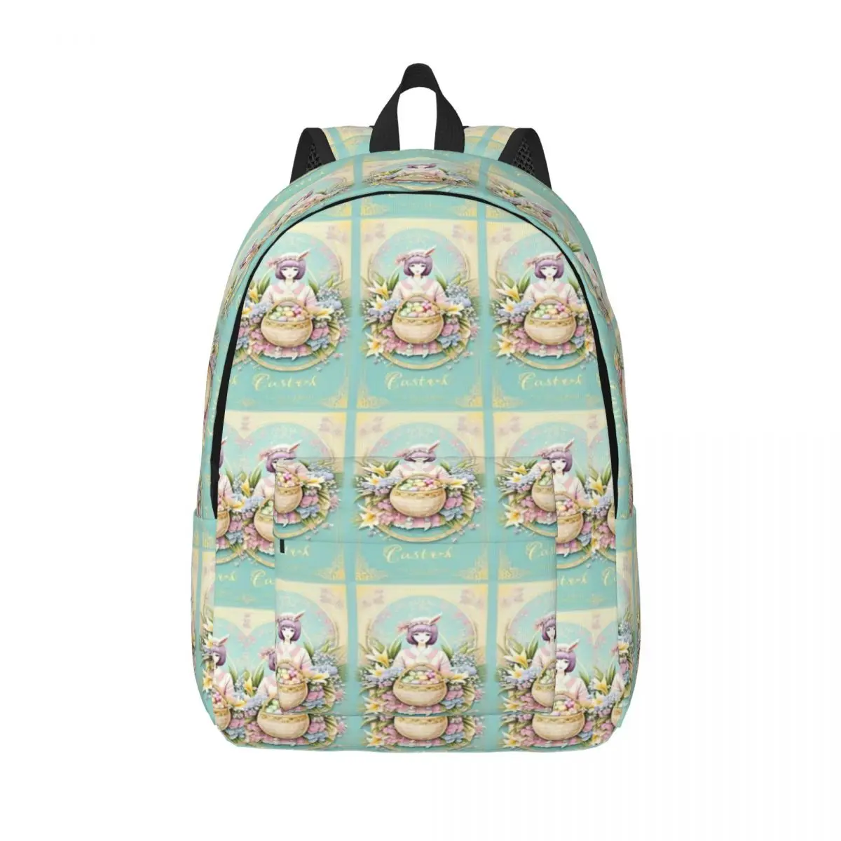 

Аниме Bunny Girl Floral - Spring Art Простой и стильный рюкзак Холщовый рюкзак Сумки для женщин