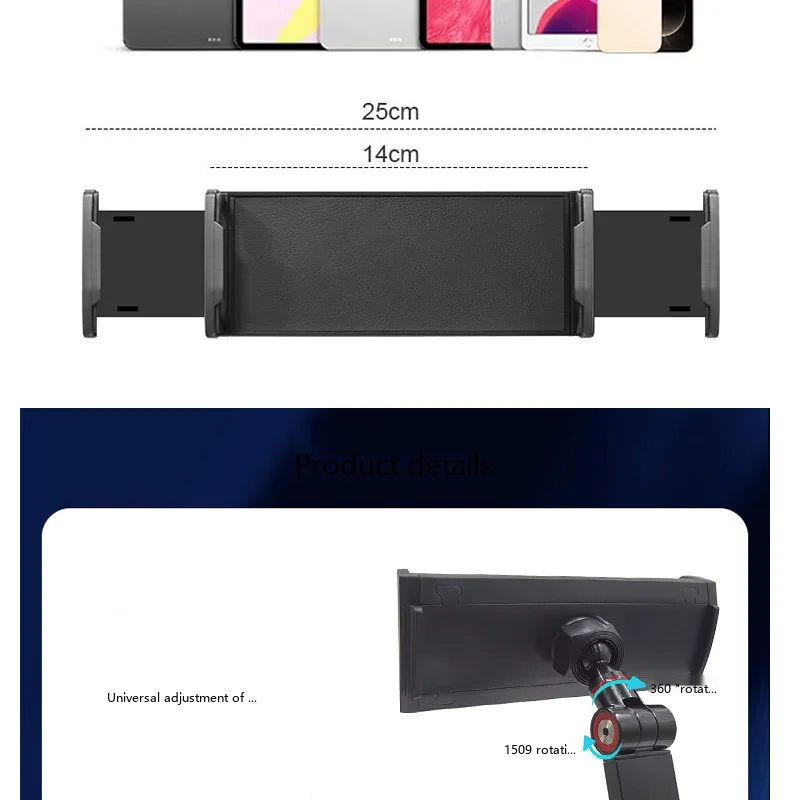 Legierungs-Handy-Tablet-Ständer, faltbarer Desktop-Halter, Anti-Wackel für 13-Zoll-Bildschirme, Live-Streaming, Gaming – Detail 13