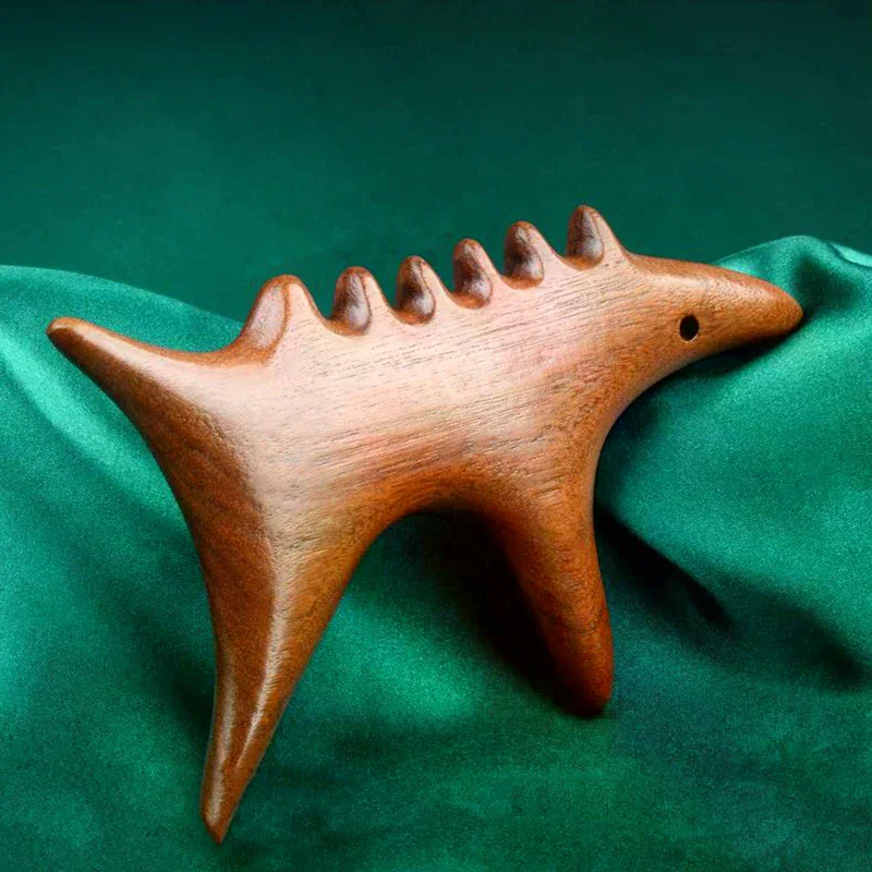 Golden Silk Sandalwood Trigger Point Massage Gua Sha Tools Professional Lymphatic Drainage Tools Therapy Massage Tools For Foot