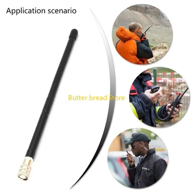 Antenas CB W89C 25cm para Radio, antenas flexibles látigo suave, Radio portátil mano, antenas TNC 27MHZ
