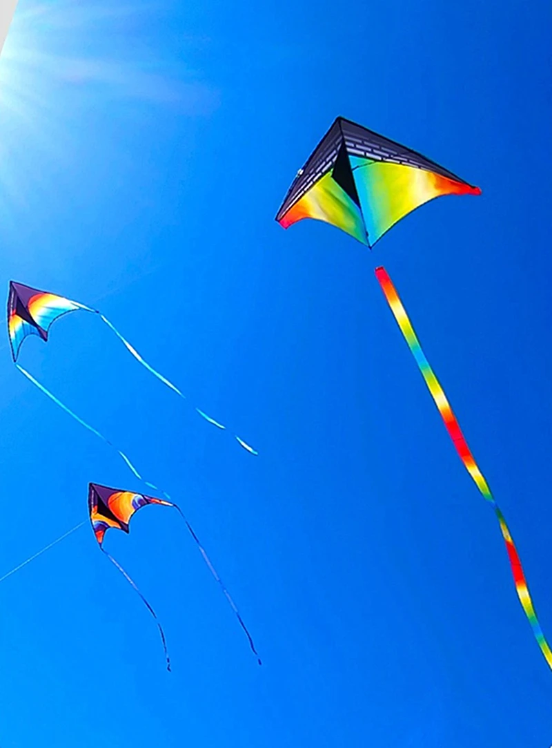 Desenhos animados Rainbow Sky Bow Kite, Pano divertido ao ar livre, Windsock String, Big Wind Kite, Celebridade Internet, Celebridade Internet, Frete Grátis