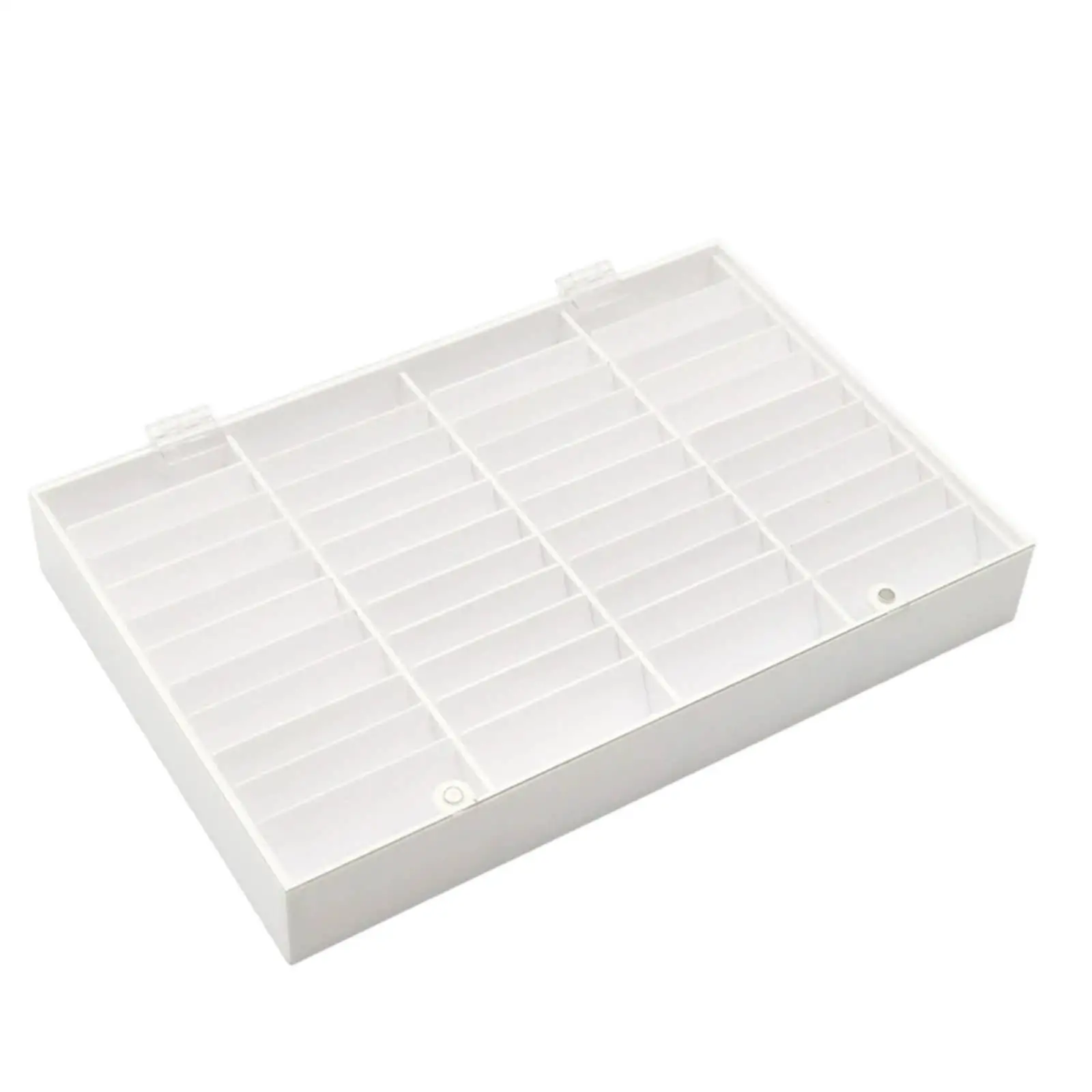 Clear Acrylic Nail Polish Swatch Holder 44 Slot Storage Case for Salon Gel Color Samples Organizer