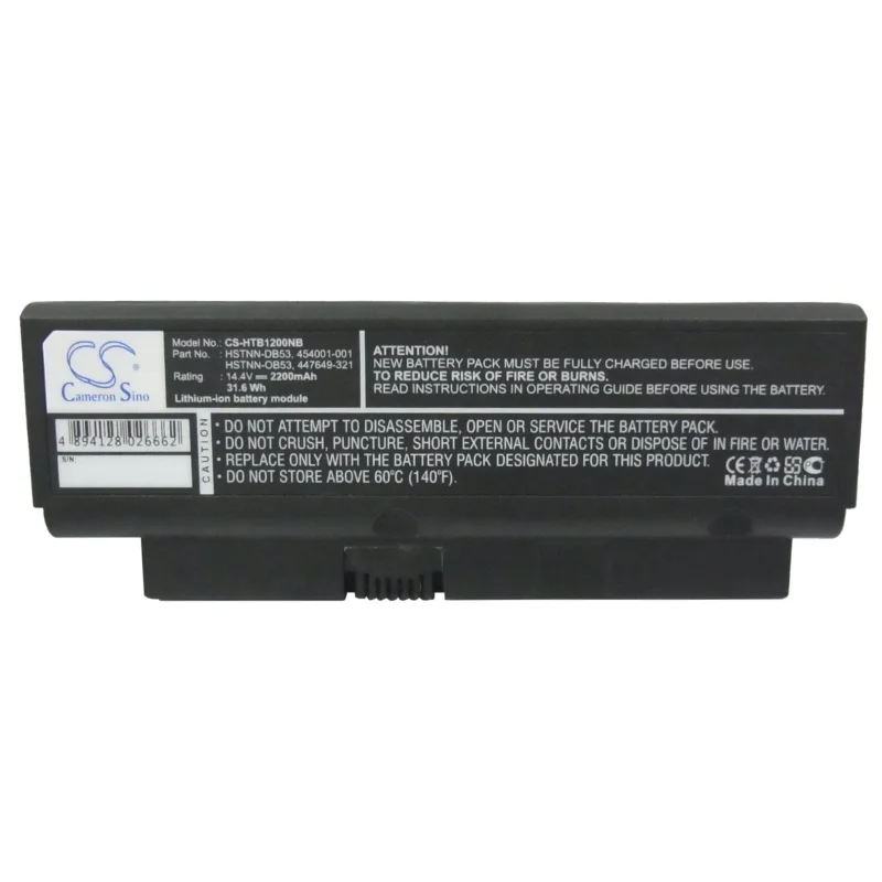 

Литий-ионный аккумулятор для ноутбуков Compaq 447649-251, 447649-321, 454001-001, HSTNN-DB53, HSTNN-OB53 для Presario B1200, Presario B1201TU