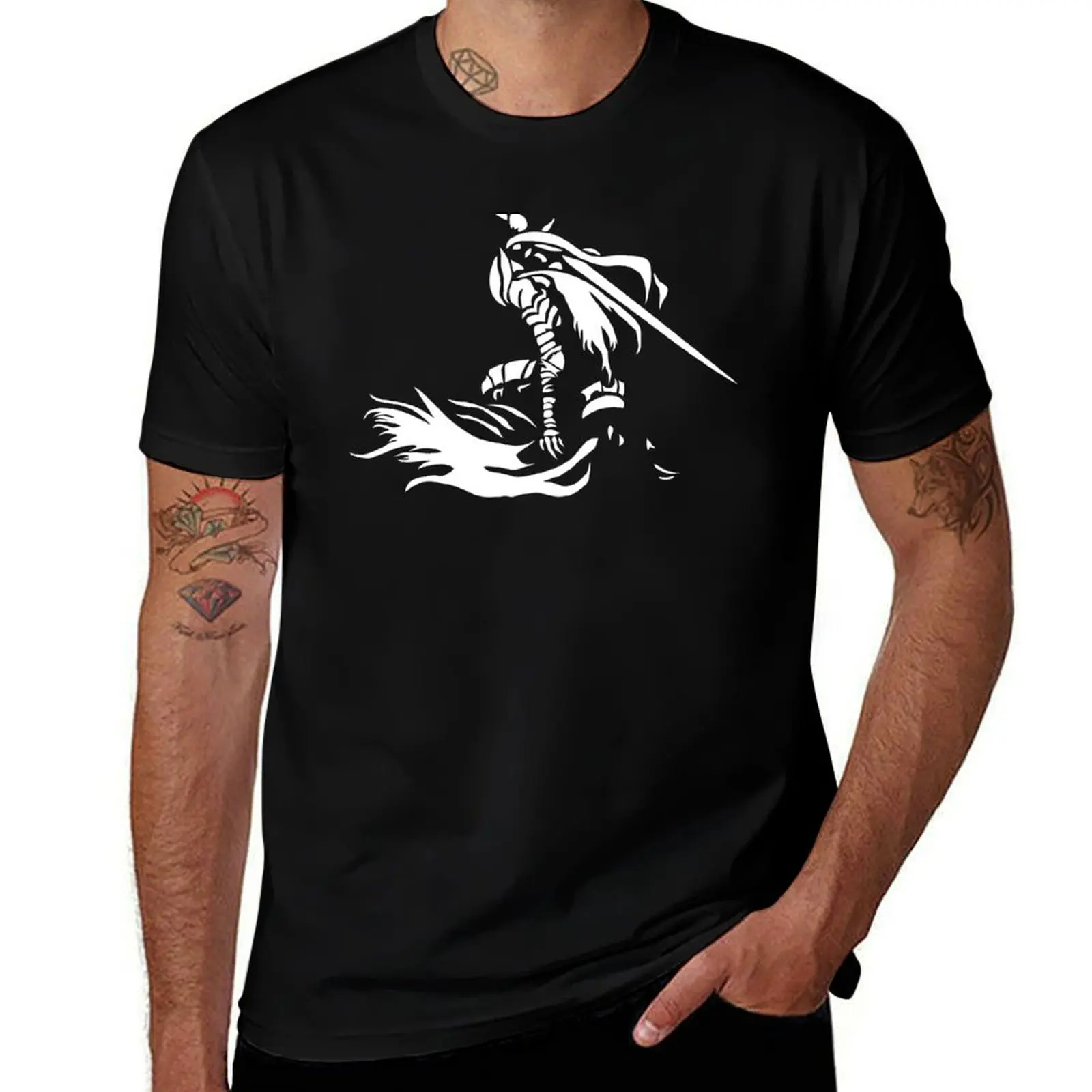 Artorias of the Abyss (White) T-Shirt Minimal Art Print T-Shirt