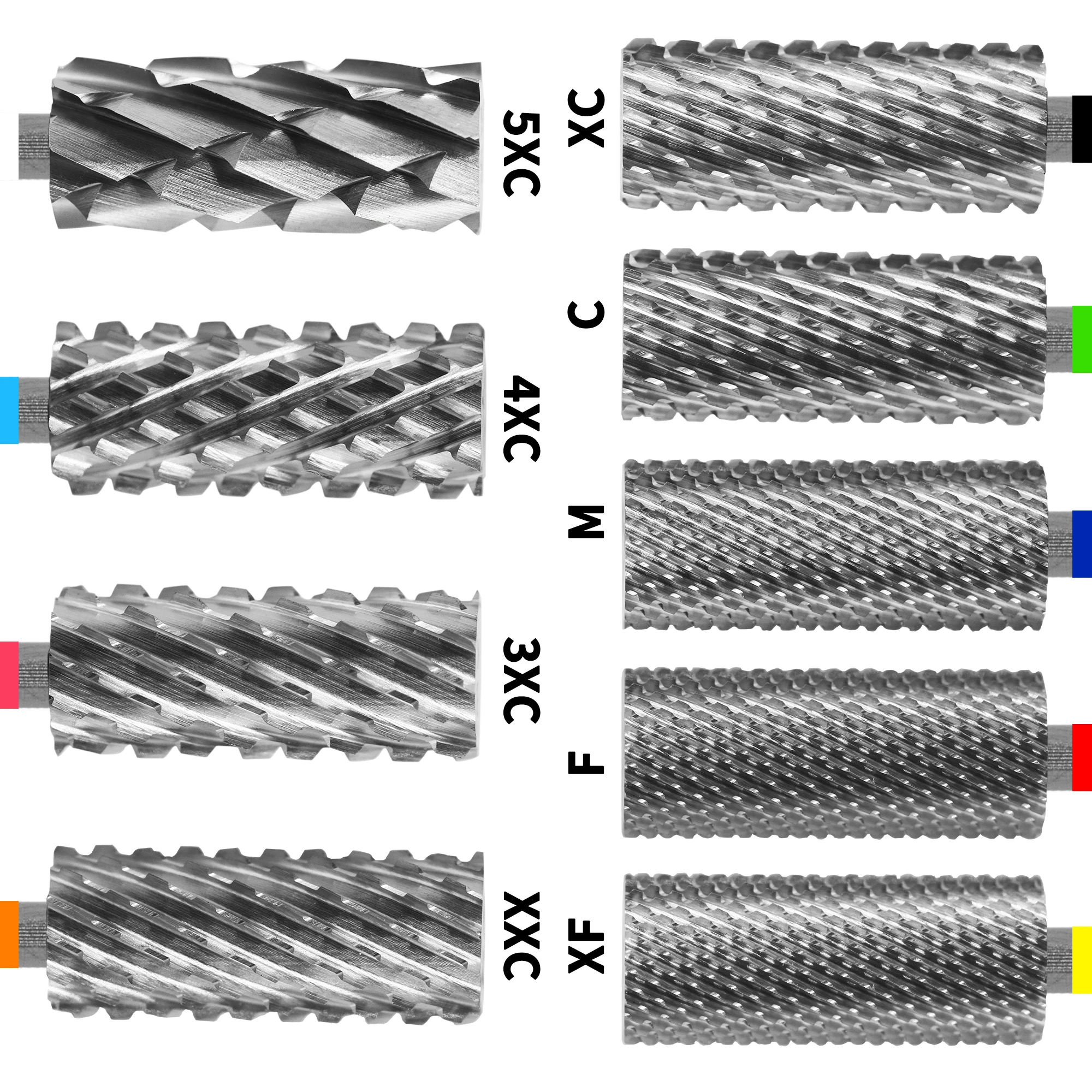 مثقاب Gelak-Bits برميل صغير أعلى مسطح لقم الأظافر لإزالة مسحوق هلام أداة مانيكير كربيد ملحقات الأظافر أفضل جودة