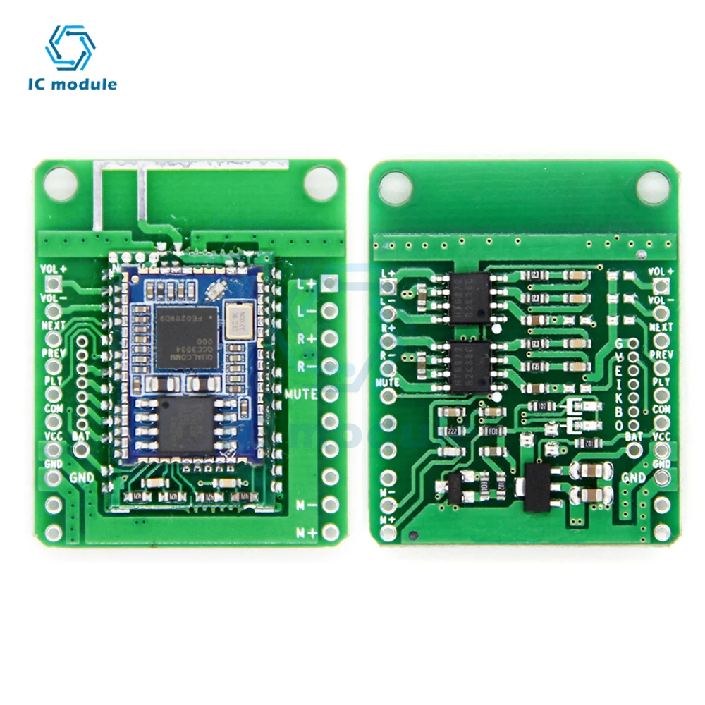 QCC3034 BT 5.1 Audio receiving module supports APT-X APTX-HD power amplifier board 3.6-5.5V