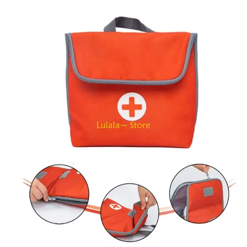 مجموعة لعب الطبيب الخشبية Y4QA للأطفال الصغار التي تتظاهر بمعدات المستشفيات وأنشطة لعب الأدوار التعليمية