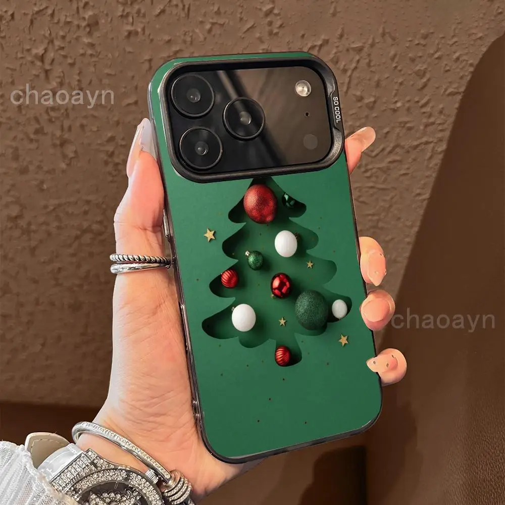

Christmas tree lights Phone Case case for iPhone17 16 15 14 13 12 11 Pro/ Max/Plus shock-proof rear cover anti-fingerprint