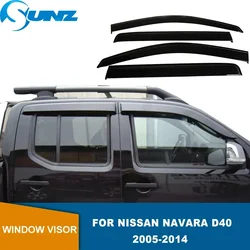 Side Window Deflector For Nissan Navara D40 2005 2006 2007 2008 2009 2010 2011 2012 2013 2014 Weathershields Sun Rain Visor SUNZ