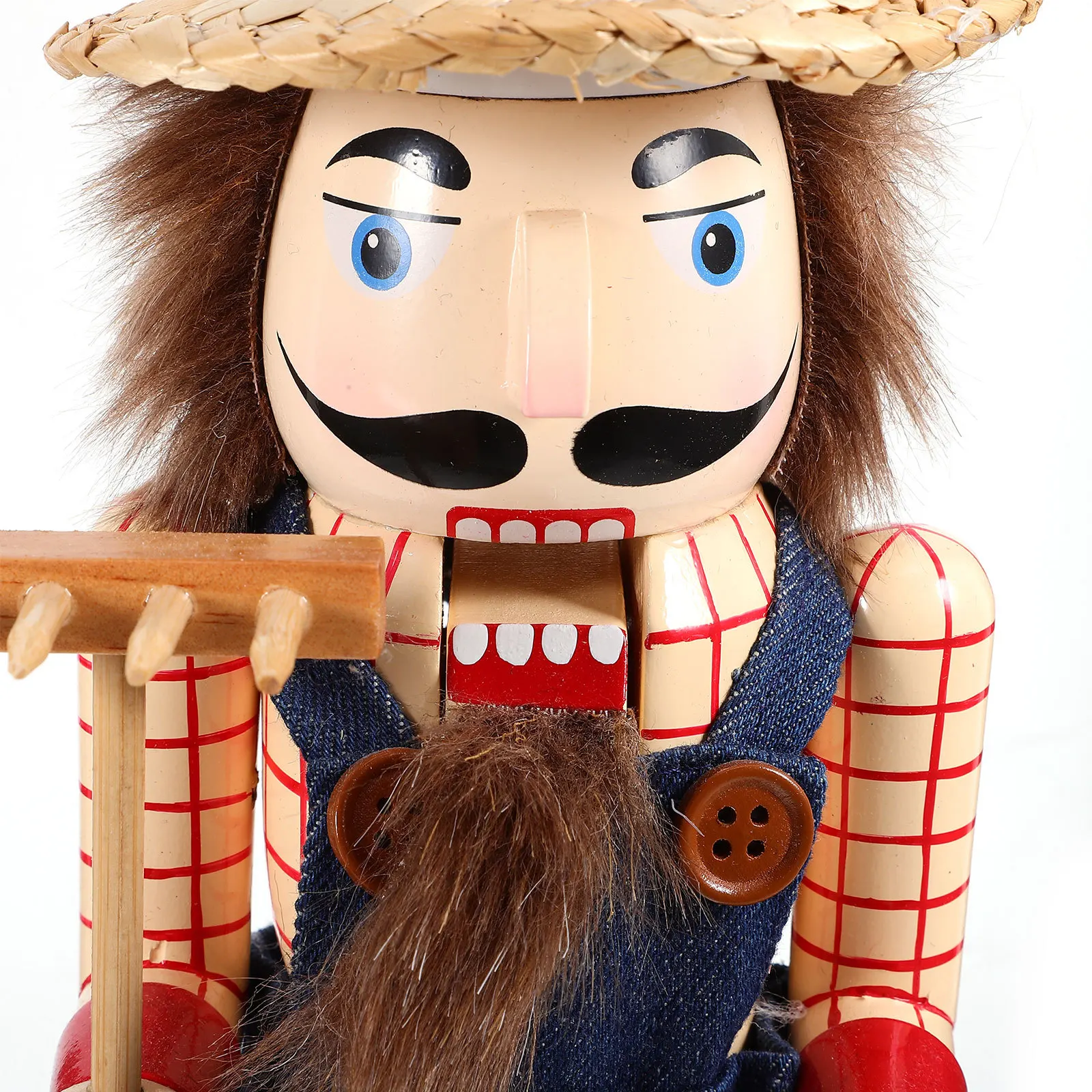 

Lovely Wooden Nutcracker Christmas Decoration Handcrafted Wood Nutcrackers Festive Holiday Ornament Desktop Xmas Gift