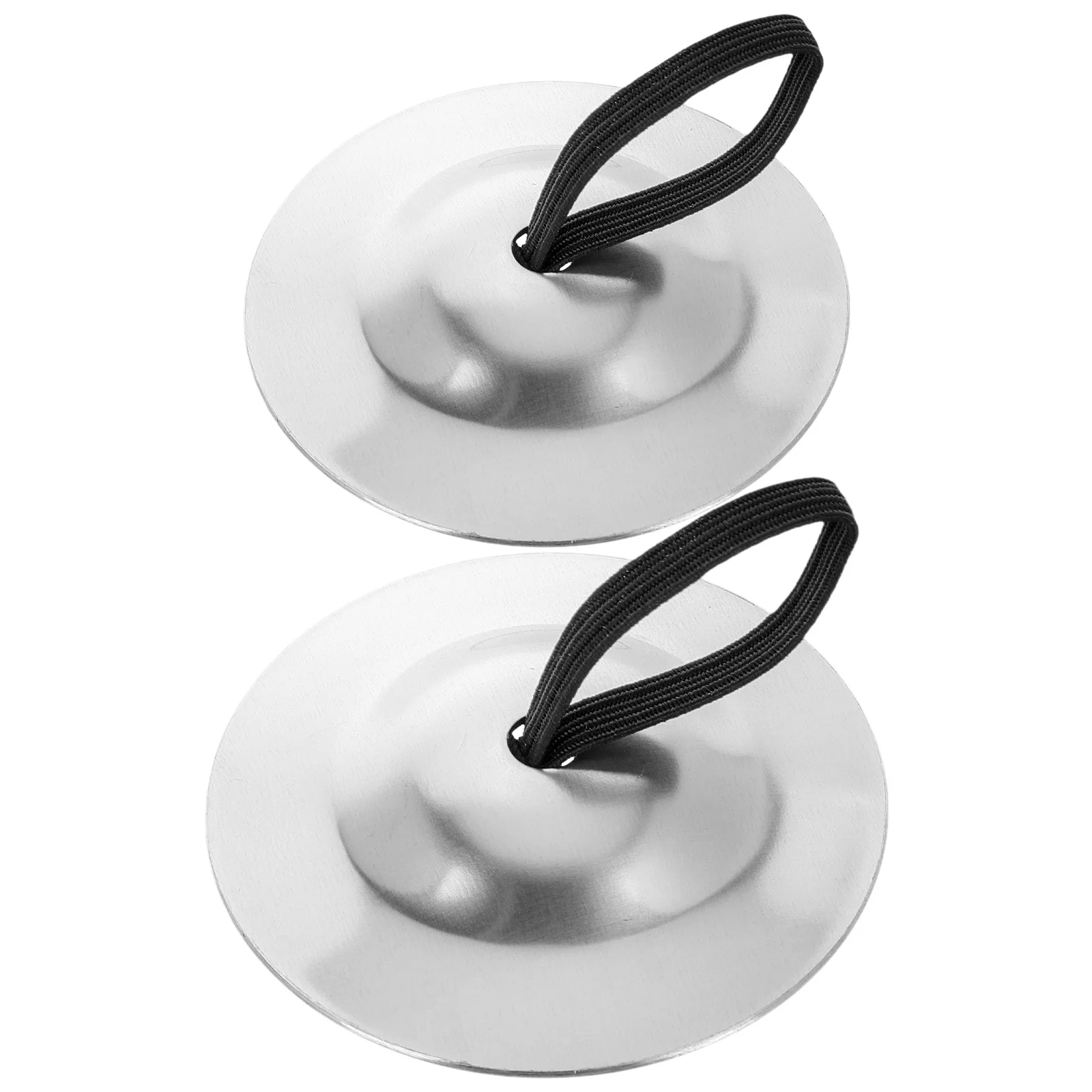 2 أزواج من الصنج للأصابع للرقص الشرقي صنج يدوي صغير من النحاس مع أربطة مرنة قابلة للتوسيع لموسيقى أداء الرقص