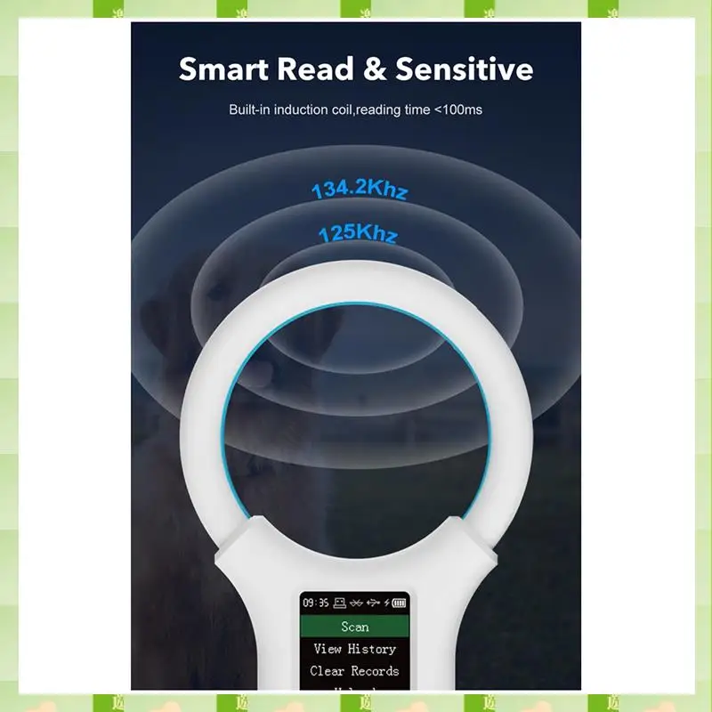 Czytnik RFID dla zwierząt 2025 134.2Khz/125Khz Pet FDX-B EMID Regulowana Głośność Dźwięku Jasność USB Pies Kot Koń Ręczny Mini Skaner, Anima