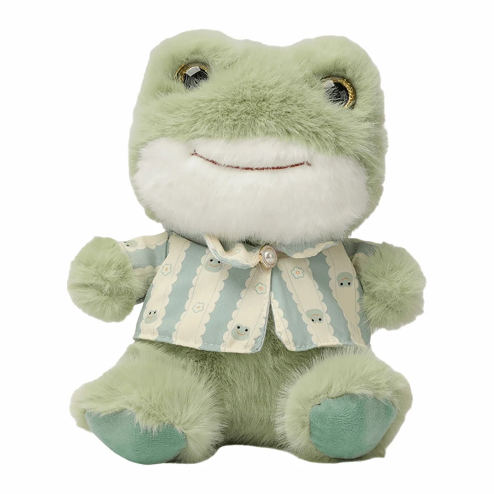 Multicolor Cartoon Animal Plush Doll Sheep Elephant Soft Stuffed Animal Doll Frog Duck Cat Desktop Ornament Plush Toy Gift