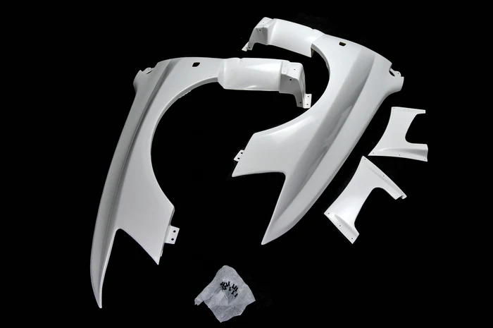 قطع غيار السيارات Mitsubishi Evolution 8 9 VRS Style Aero GT ذات فتحات أمامية من الألياف الزجاجية