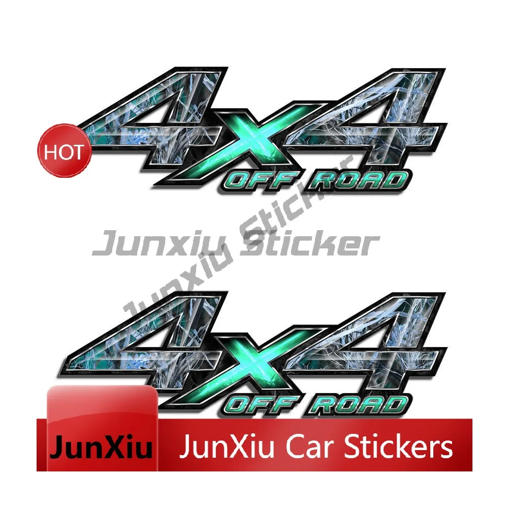 2 Stück Z71 4x4 Offroad-Truck-Aufkleber Tarnmuster Grafiken Hirsch-Totenkopf Schnee Offroad-Sticker Fx4 4x4 Straßen-Truck-Aufkleber F150 F250 F350 – Detail 3