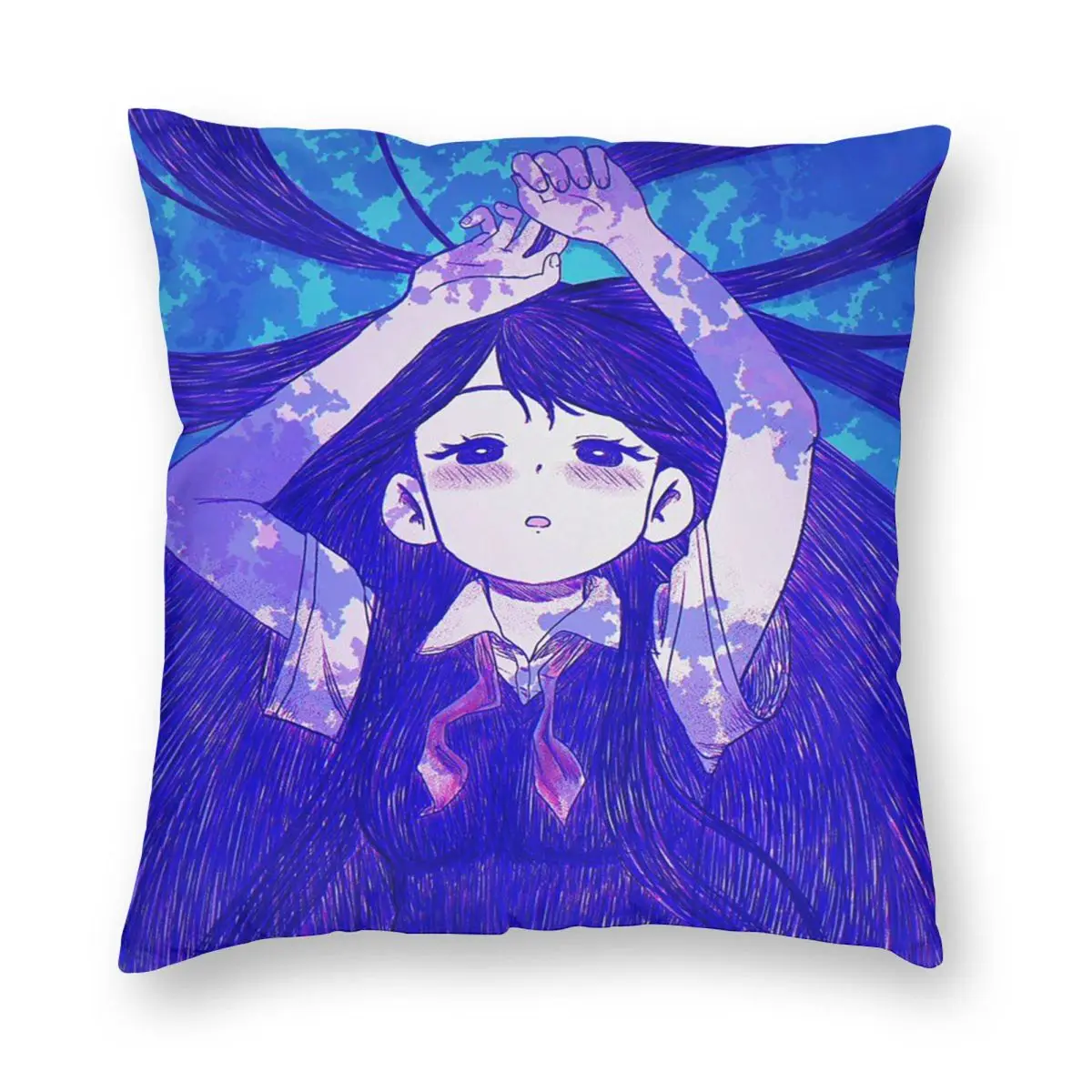 Game Omori Square Pillowcase Pillow Cover Cushion Zip Decorative Comfort Throw Pillow for Home Sofa