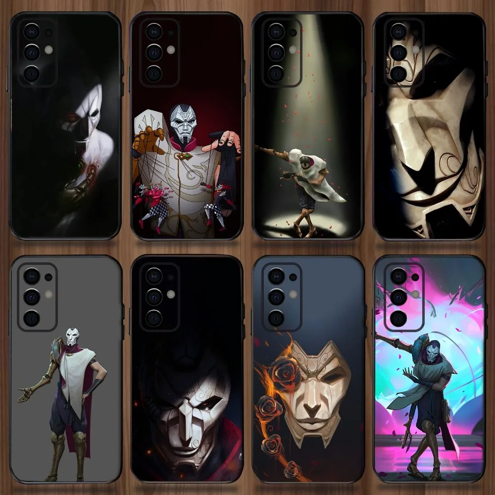 L-LOL K-Khada Jhin Virtuoso Phone Case For Samsung Galaxy A13,A21s,A22,A31,A32,A52,A53,A71,A80,A91 Soft Black Cover