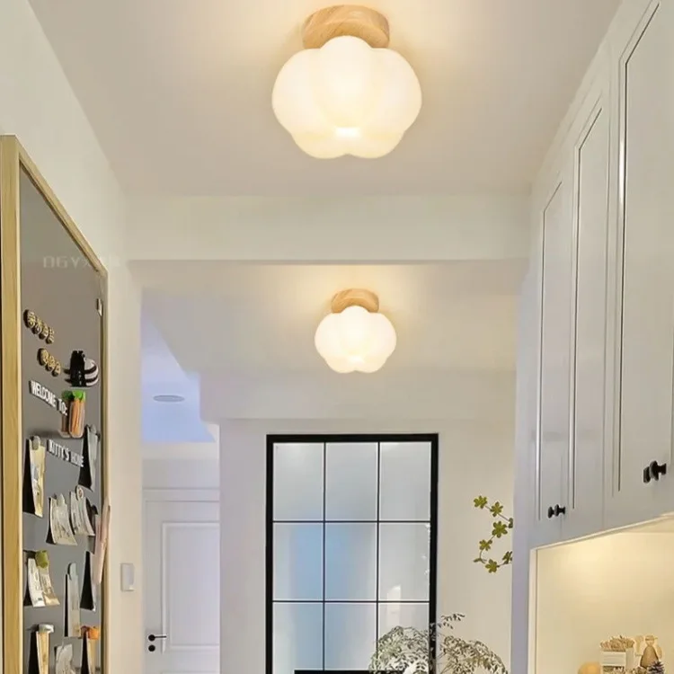 Cream Luxury Ceiling Light, Single-head Design, Atmosphere Lamp for Corridor & Entryway