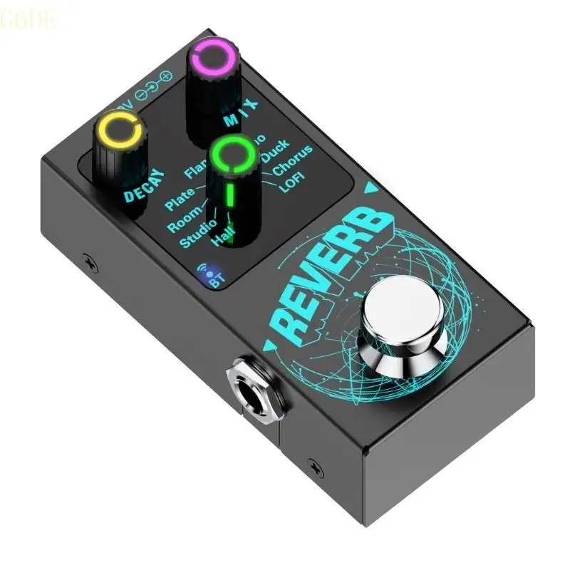 

G6DE Guitar Effect Pedal with 9 Modes Reverbs Effector Single Block Reverbs Effector