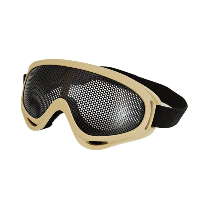 1Pc Outdoor Eye Protective Comfortable Airsoft Safety Tactical Eye Protection Metal Mesh Glasses Goggle