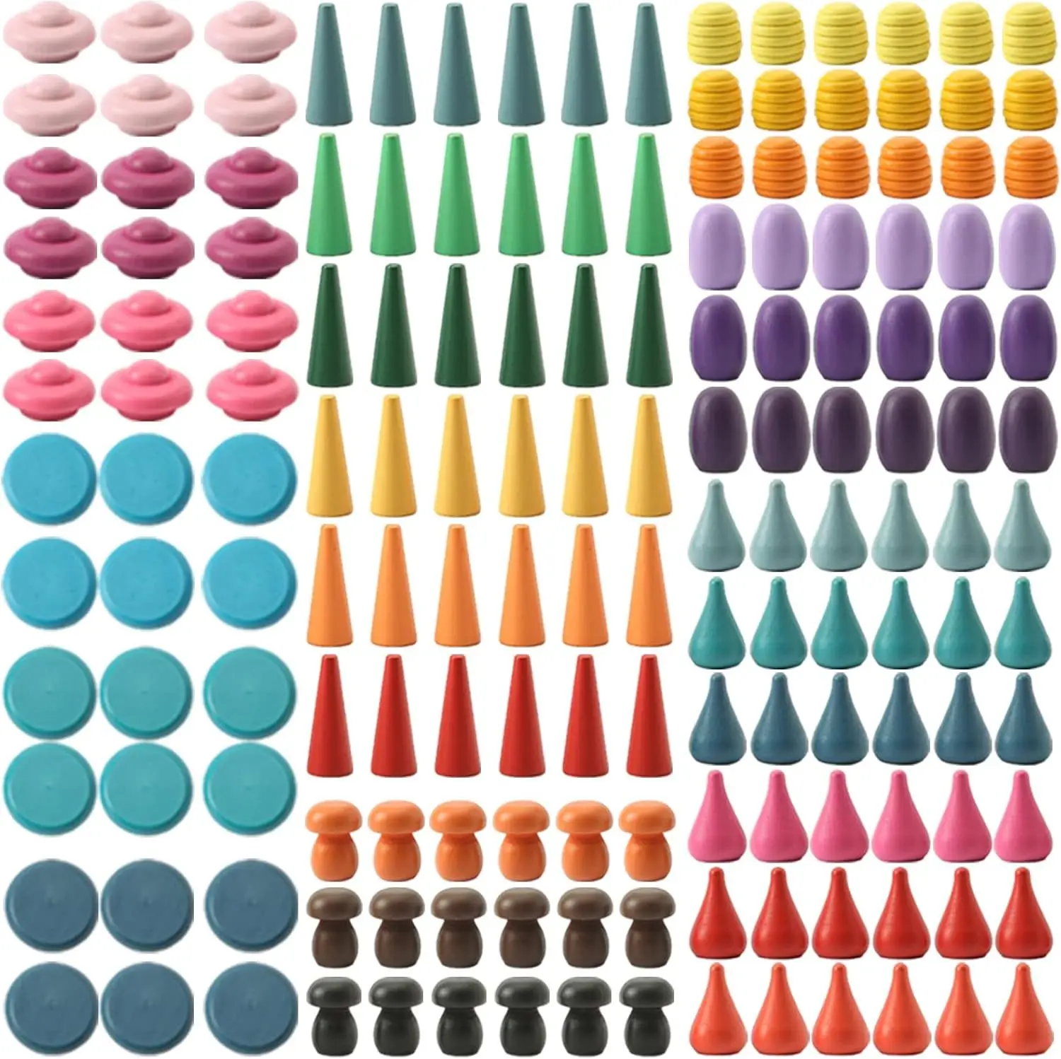 Versatile Rainbow Building Blocks Children's Stacking Music Stacking Puzzle Early Education Toys