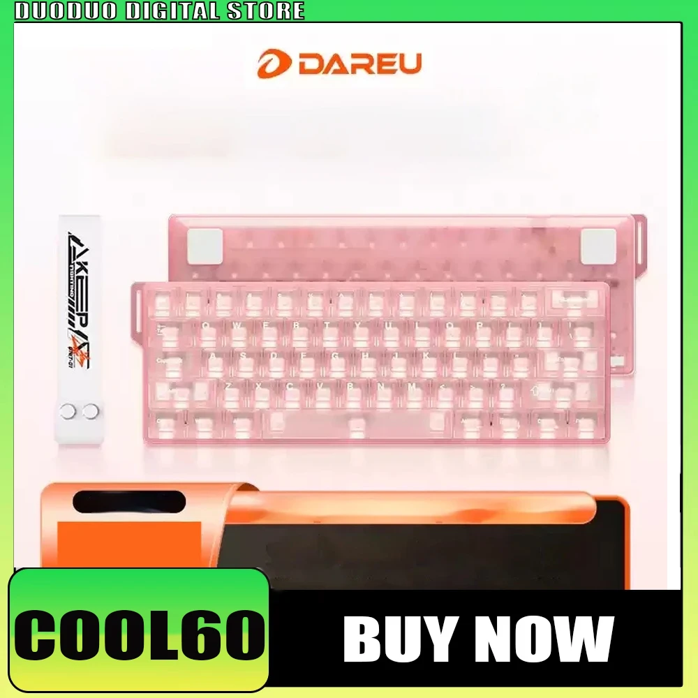 

DAERU COOL60 Mechanical Keyboard RGB 8k Polling Rate Magnetic Switches Ergonomic Hot Swap 0.01mm Precision Gaming Keyboard