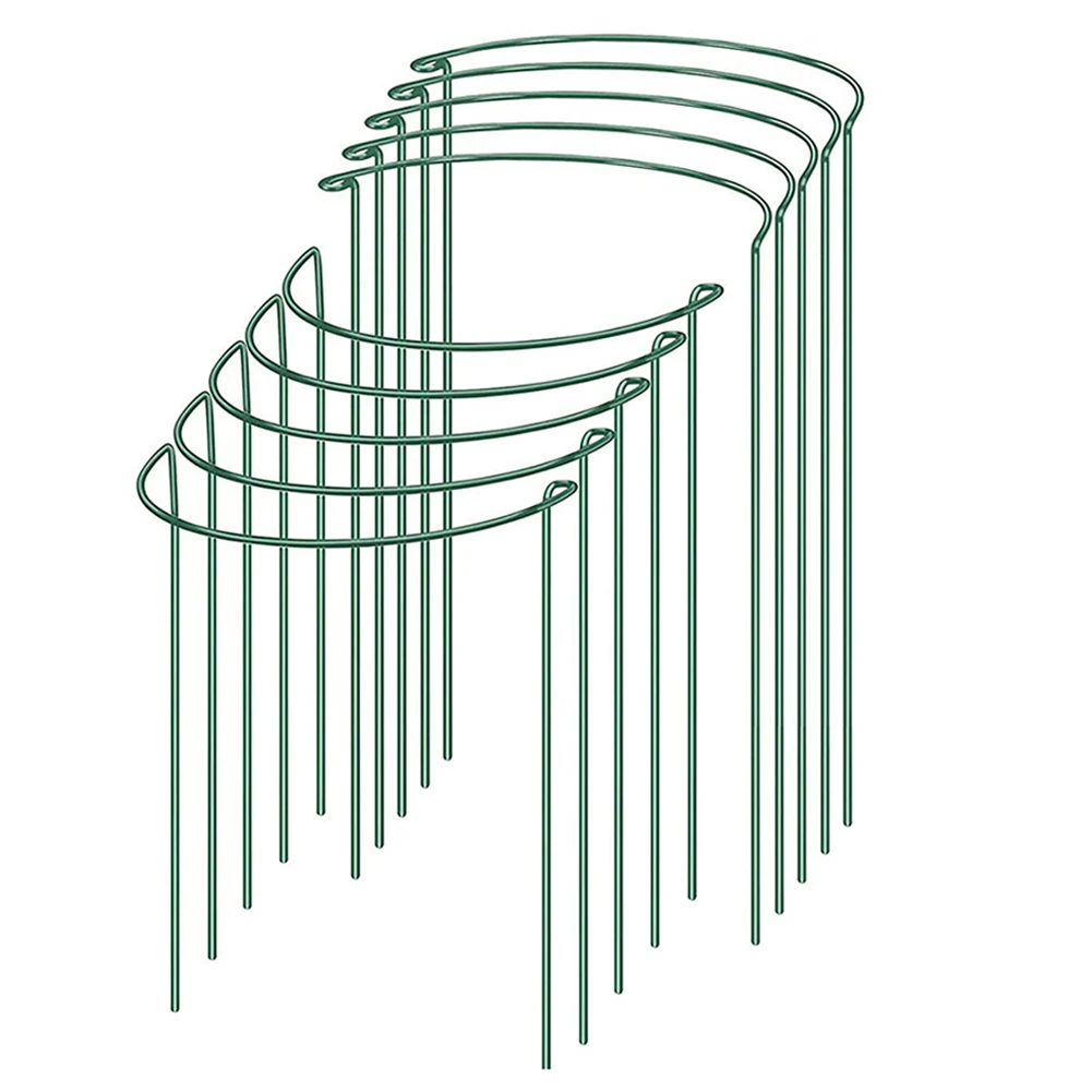 2 Pcs Sturdy Metal Plant Support Stakes Plant Climbing Support Frame For Garden Keep Flowers Vegetables Growth Fixed Rod
