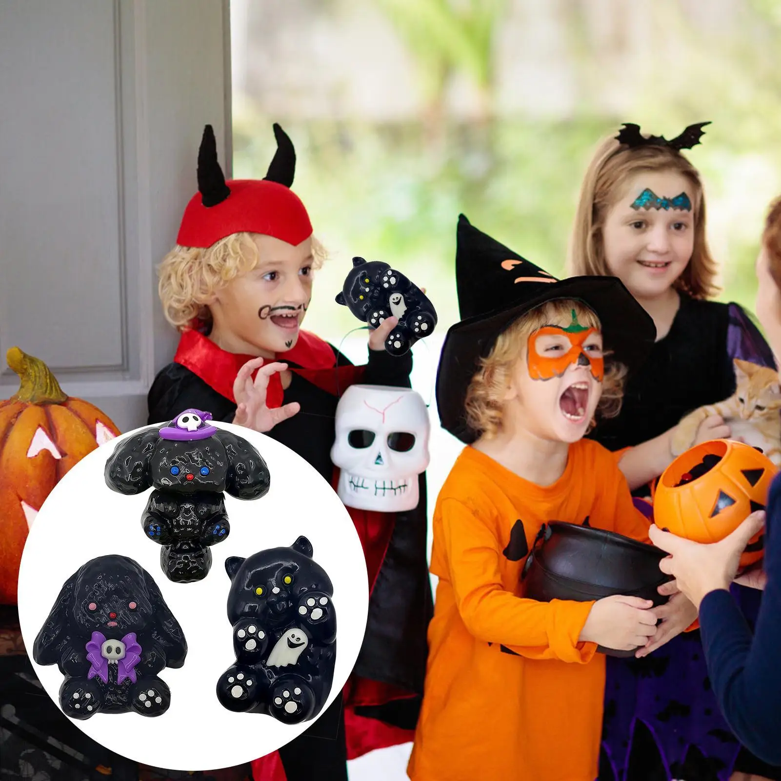 Simulazione Carino Rilassante Animale Spremere Giocattoli Halloween Peluche Anti-Stress Giocattoli di Sollievo per la Ragazza Del Capretto Agitarsi Pizzico Giocattolo Sensoriale