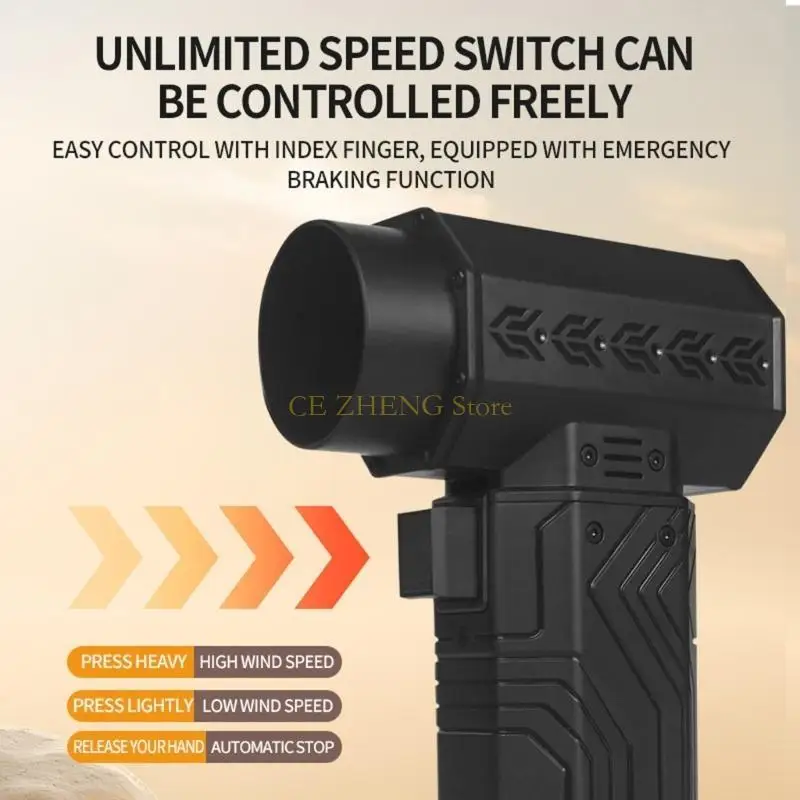 E56B Vakum portabel dengan 2 meniup mode dan hisap daya hisap kuat 120W