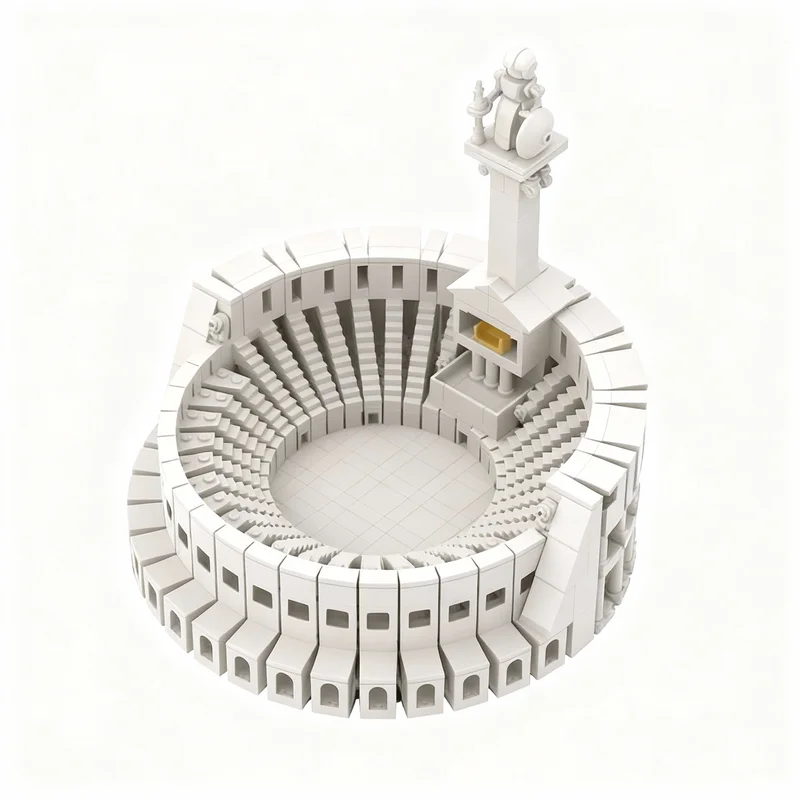 

1605pcs MOC Colosseum Saint Seiya Architecture Model Building Blocks Construction Toy Christmas Gifts DIY Creative Idea Birthday