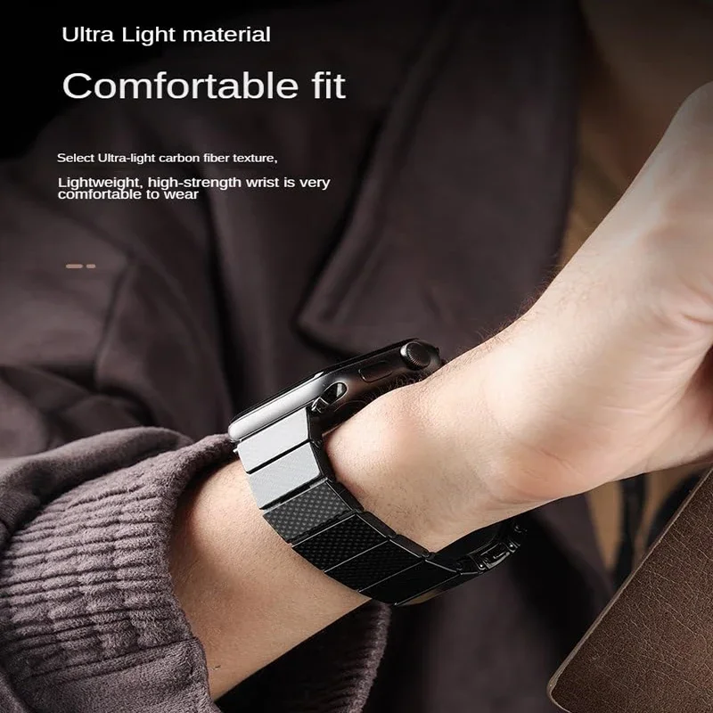 Correa de resina para Apple Watch Band 40mm 41mm 42 44mm 45mm 49mm pulsera hebilla de acero inoxidable serie IWatch Ultra 9/8/7/6/5/4/SE