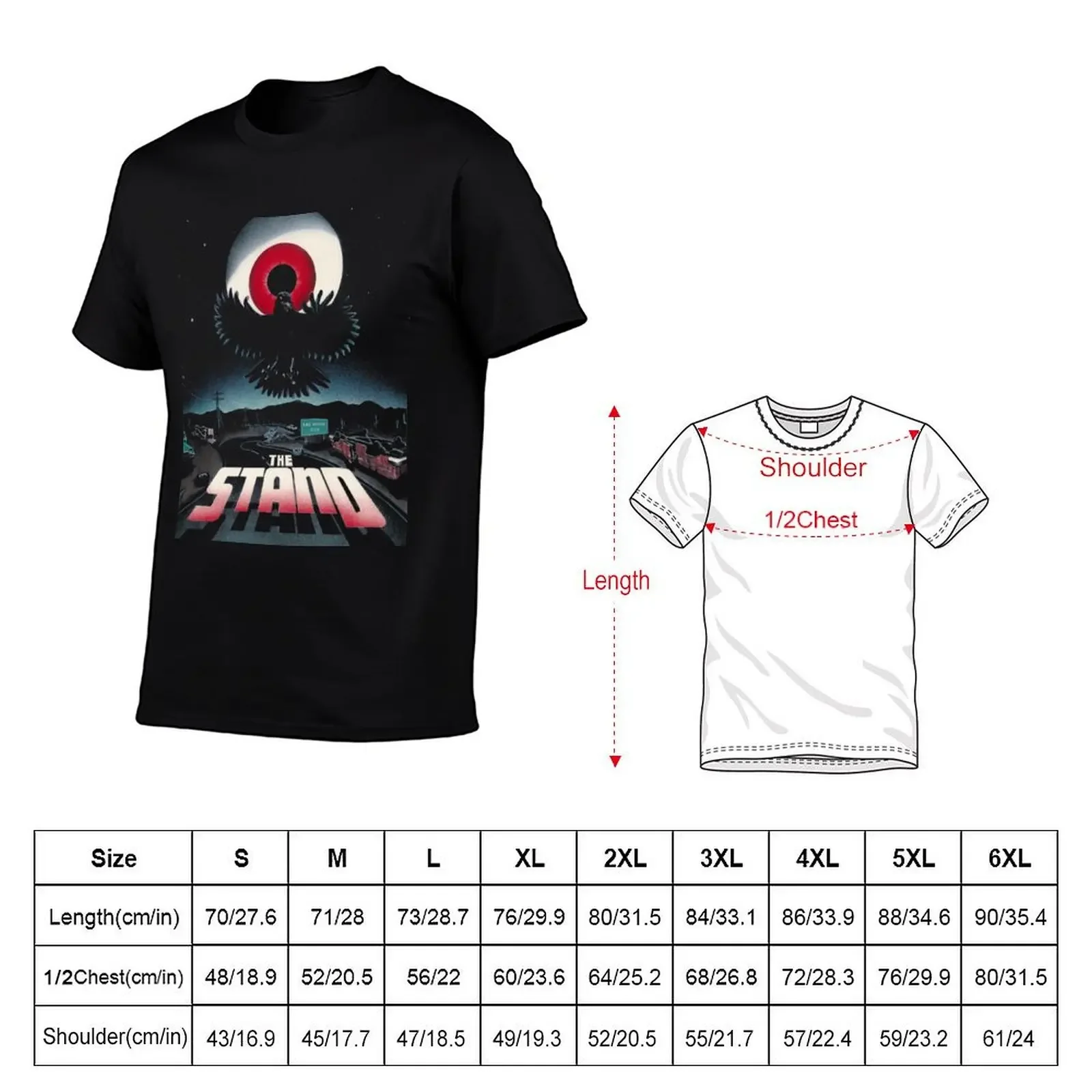 The Stand by Stephen King Original Artwork ver. 1 (Black Products Only) T-Shirt customizeds summer tops t shirts for men