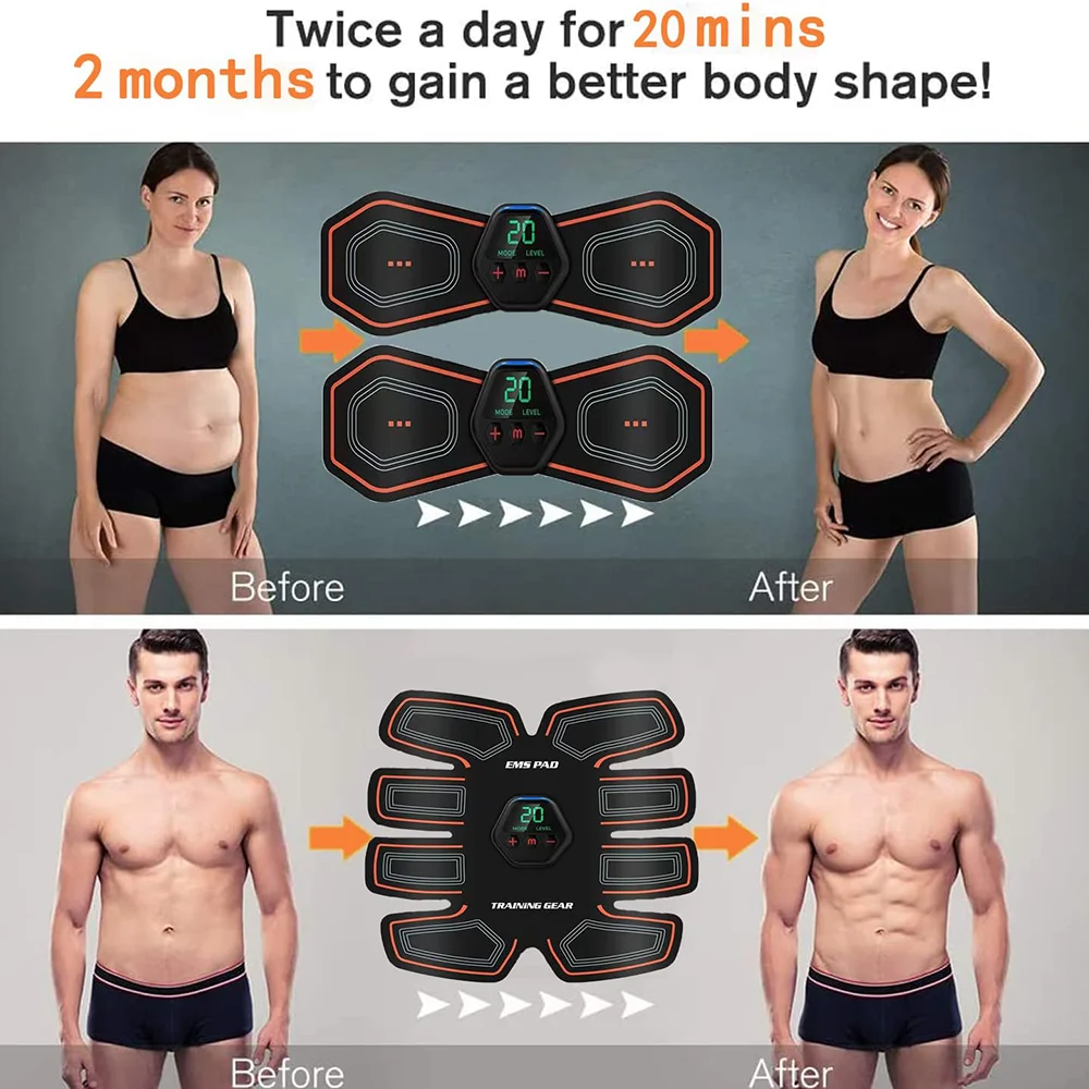 Display Screen Abdominal Muscle Patch New Product EMS Household Muscle Fitness Exercise Training Abdominal Equipment