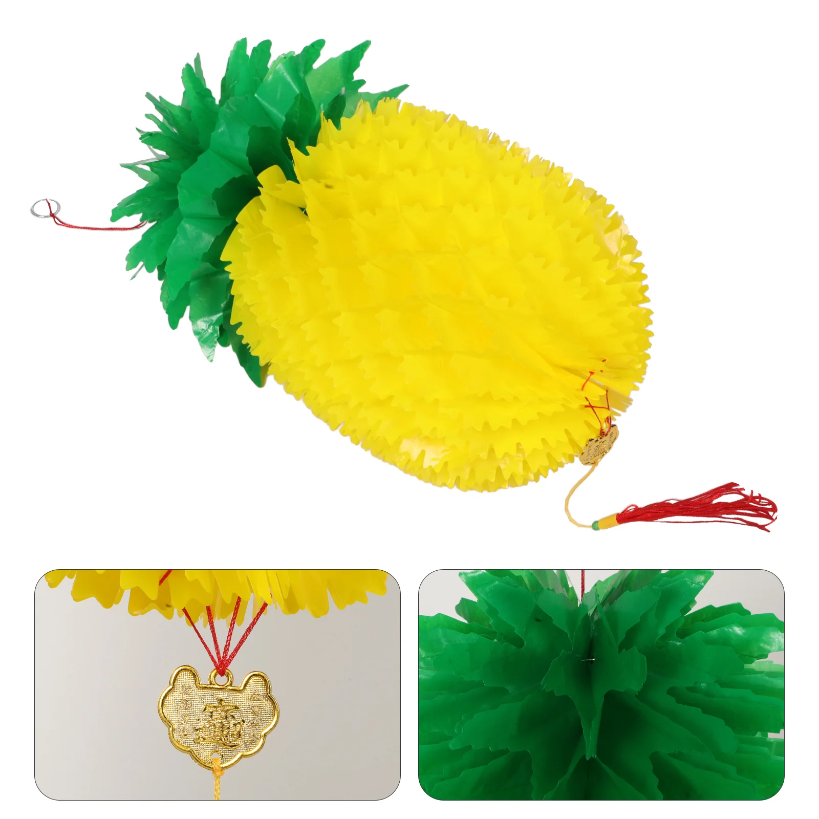 

Pineapple Lantern Birthday Decorations Tropical Party Lanterns Hanging Hawaiian Honeycomb Wedding Small Ball Large