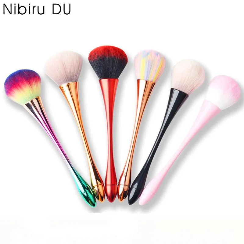 18 Styles Nail Dust Cleaning Brush Handled Super Fluffy Dust Removal Brushes & Rose-Shaped Nail Dust Brush Manicure Tools