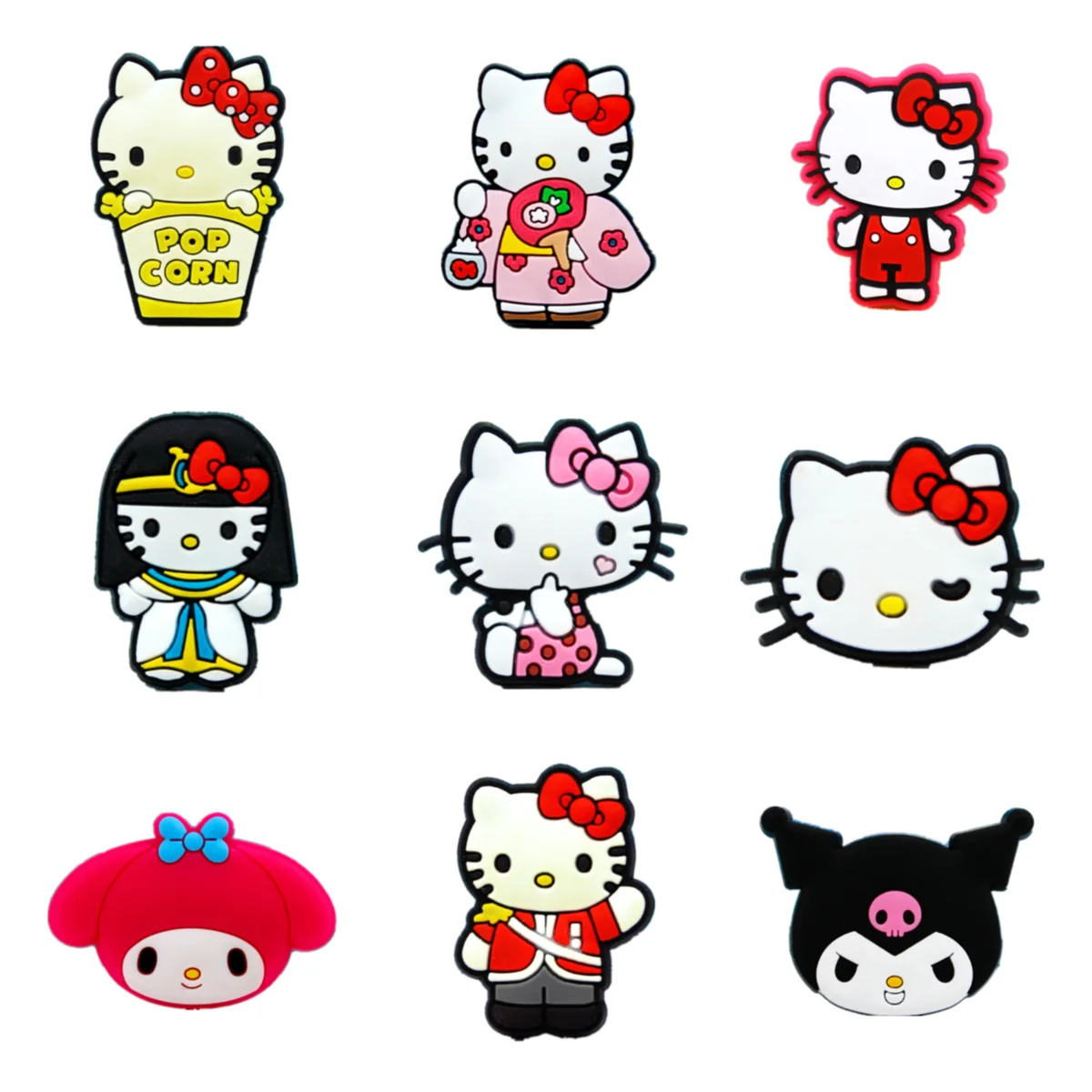 Shoes Charm for Shoes Pins Hello Kitty Charms Decoration Girls Pack Pink Sanrio Melody Kuromi Accessories Shoe Cinnamoroll Women