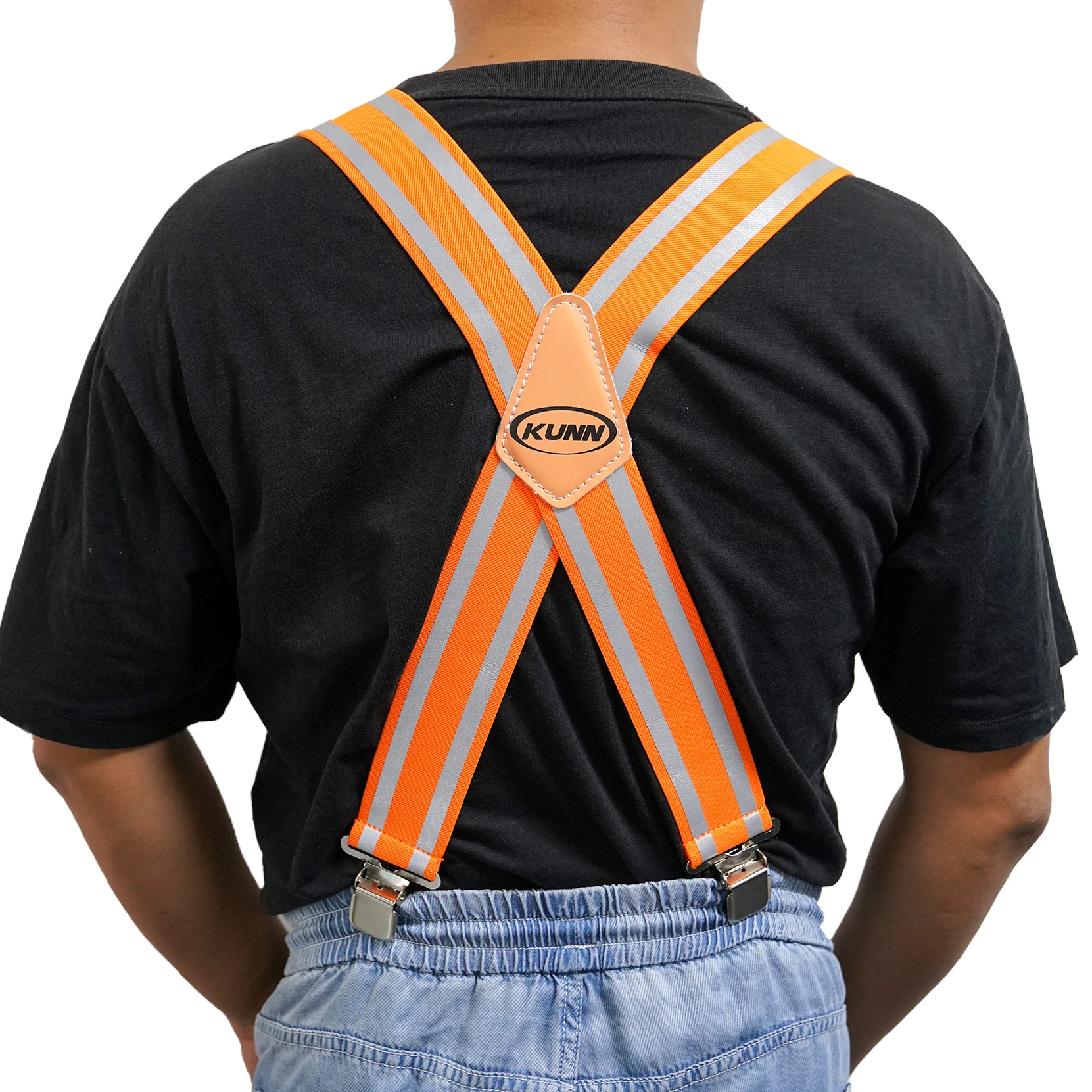 KUNN Safety Reflective Suspender Safety & High Visibility Men Work Suspender