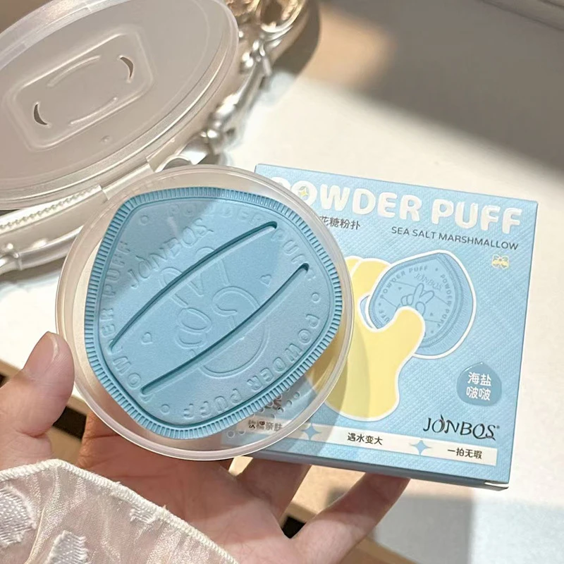1 قطعة رشاقته سوبر لينة مسحوق نفخة الخطمي وسادة هوائية مسحوق نفخة إسفنجة لمستحضرات التجميل كلا الجافة والرطبة استخدام النساء ماكياج أداة