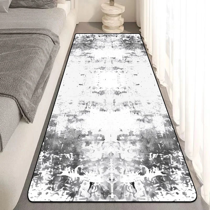 Bedroom Decoration Abstract Carpet Room Bedside Grey Soft Rug Living Room Hallway Foot Mat Home Decor Non-slip Large Rug