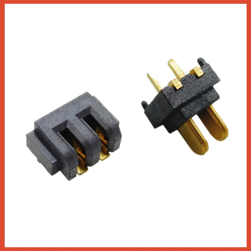 10 50PCS Micro 2P Laptop Battery Connector 2Pin Inner hold clip contact pitch 2.0MM Male and Female plug NEW