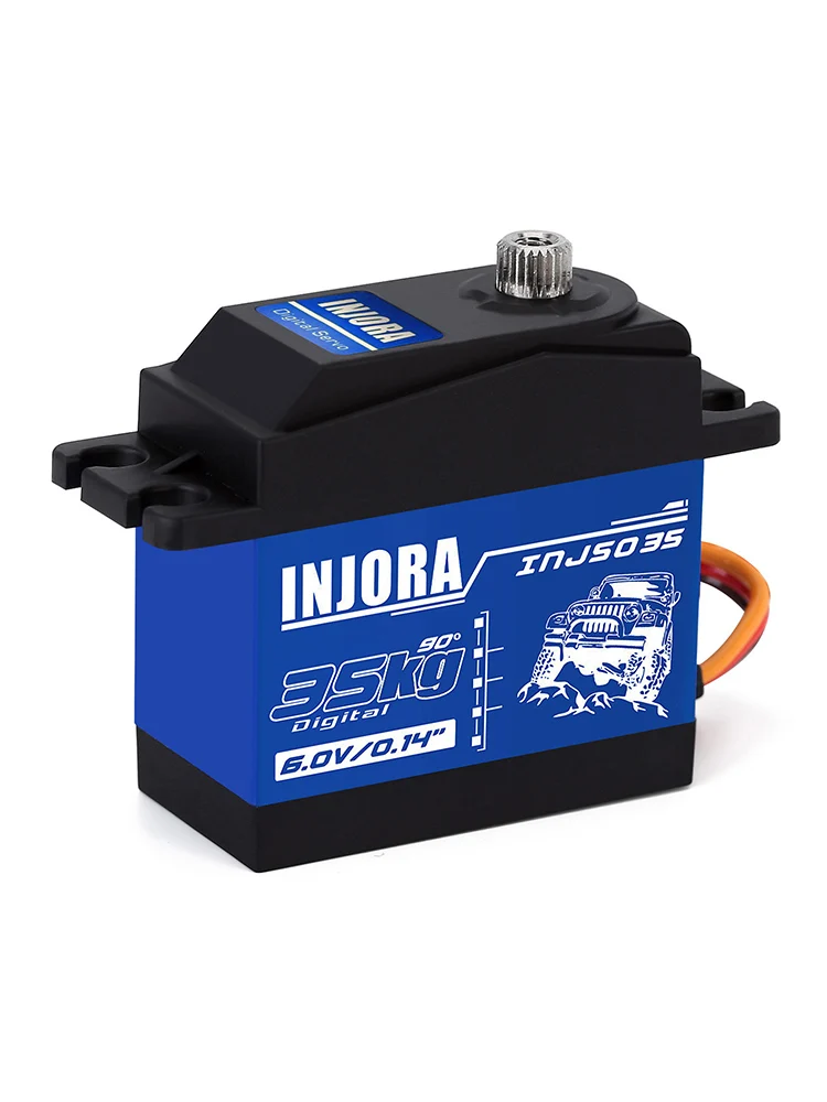 INJORA INJS025 INJS035 Serwo cyfrowe 25KG 35KG Wodoodporne serwa o dużym momencie obrotowym do samochodów RC Crawler SCX10 Truck Robot Upgrade Parts — zdjęcie 2