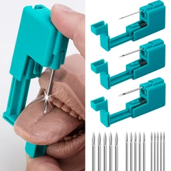 2/3 Packs Body Piercing Gun Needles Tool Kit, Belly Tongue Lip Eyebrow Nose Septum Ear Cartilage Piercing Pack Kit